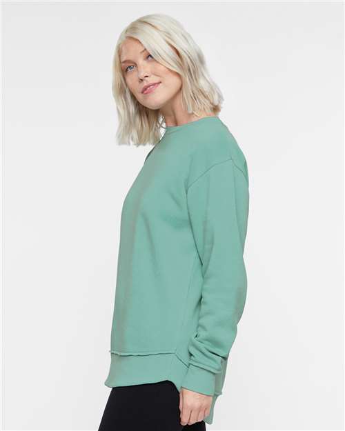 LAT Women's Weekend Fleece Crewneck Sweatshirt 3525