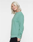 LAT Women's Weekend Fleece Crewneck Sweatshirt 3525