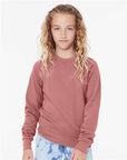 BELLA + CANVAS Youth Sponge Fleece Crewneck Sweatshirt 3901Y