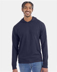 ComfortWash by Hanes Unisex Garment-Dyed Jersey Hooded Long Sleeve T-Shirt GDH280