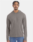 ComfortWash by Hanes Unisex Garment-Dyed Jersey Hooded Long Sleeve T-Shirt GDH280