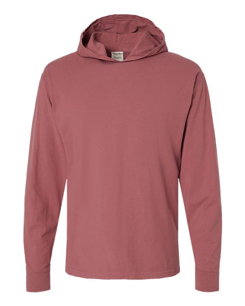 ComfortWash by Hanes Unisex Garment-Dyed Jersey Hooded Long Sleeve T-Shirt GDH280