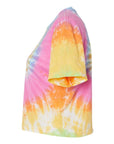 Colortone Women's Tie-Dyed Crop T-Shirt 1050
