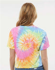 Colortone Women's Tie-Dyed Crop T-Shirt 1050