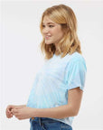Colortone Women's Tie-Dyed Crop T-Shirt 1050