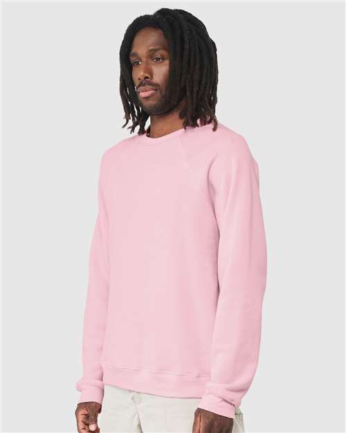 BELLA + CANVAS Unisex Sponge Fleece Raglan Crewneck Sweatshirt 3901
