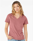 BELLA + CANVAS Women’s Relaxed Jersey V-Neck Tee 6405