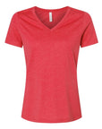 BELLA + CANVAS Women's Relaxed Heather CVC V-Neck Tee 6405CVC