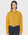BELLA + CANVAS Women's Crop Fleece Hoodie Sweatshirt 7502