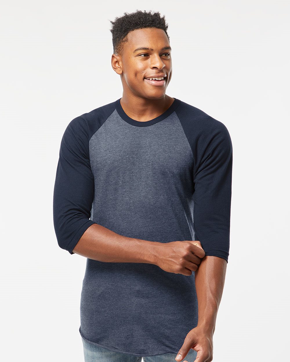 Tultex Unisex Fine Jersey Raglan T-Shirt 245