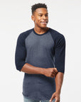 Tultex Unisex Fine Jersey Raglan T-Shirt 245