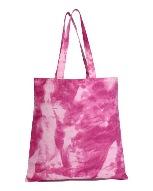 Q-Tees Tie-Dyed Canvas Tote Bag TD800
