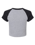 BELLA + CANVAS Women's Micro Rib Raglan Baby Tee 1201