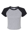 BELLA + CANVAS Women's Micro Rib Raglan Baby Tee 1201