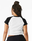 BELLA + CANVAS Women's Micro Rib Raglan Baby Tee 1201