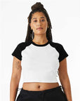 BELLA + CANVAS Women's Micro Rib Raglan Baby Tee 1201