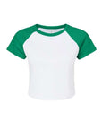 BELLA + CANVAS Women's Micro Rib Raglan Baby Tee 1201