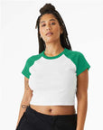 BELLA + CANVAS Women's Micro Rib Raglan Baby Tee 1201