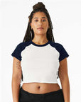 BELLA + CANVAS Women's Micro Rib Raglan Baby Tee 1201