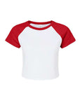 BELLA + CANVAS Women's Micro Rib Raglan Baby Tee 1201