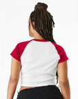 BELLA + CANVAS Women's Micro Rib Raglan Baby Tee 1201