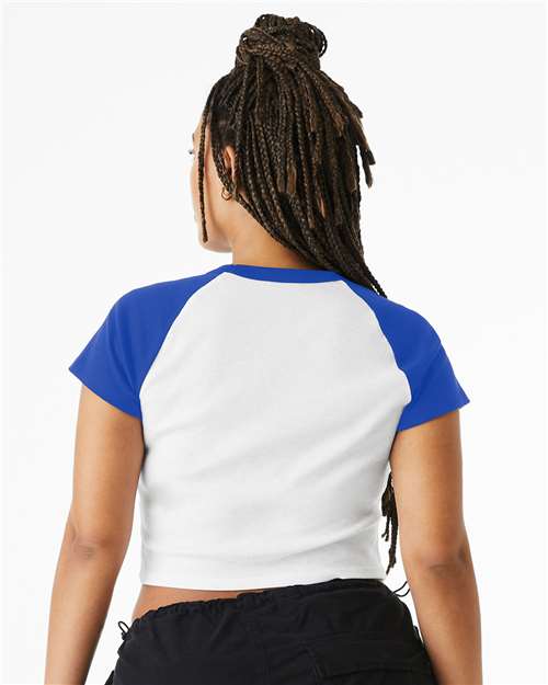 BELLA + CANVAS Women's Micro Rib Raglan Baby Tee 1201