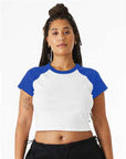 BELLA + CANVAS Women's Micro Rib Raglan Baby Tee 1201