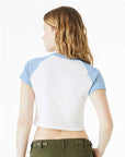 BELLA + CANVAS Women's Micro Rib Raglan Baby Tee 1201