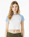 BELLA + CANVAS Women's Micro Rib Raglan Baby Tee 1201