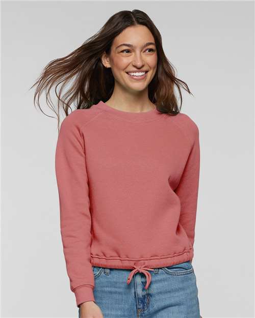 LAT Women's Relaxed Boxy Crewneck Sweatshirt 3528