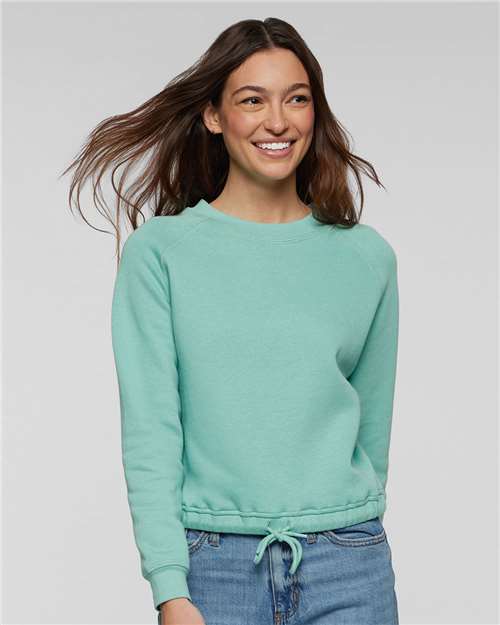 LAT Women's Relaxed Boxy Crewneck Sweatshirt 3528