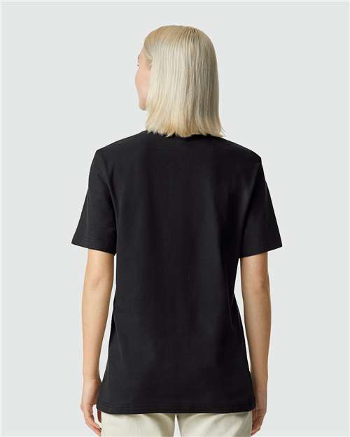 American Apparel Unisex Pique Mock Neck Tee 1PQ