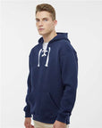 J. America Men's Sport Lace Hooded Sweatshirt 8830