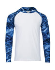 Paragon Men's Biloxi Performance Colorblocked Hooded Long Sleeve T-Shirt 241