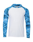 Paragon Men's Biloxi Performance Colorblocked Hooded Long Sleeve T-Shirt 241