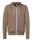 BELLA + CANVAS Unisex Sponge Fleece Full-Zip Hoodie Sweatshirt 3739