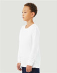 BELLA + CANVAS Youth Heather CVC Long Sleeve Tee 3501YCVC