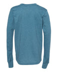 BELLA + CANVAS Youth Heather CVC Long Sleeve Tee 3501YCVC