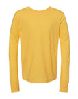 BELLA + CANVAS Youth Heather CVC Long Sleeve Tee 3501YCVC