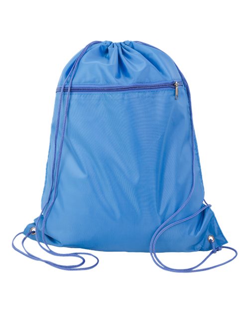 Q-Tees Polyester Drawstring Backpack Q135200