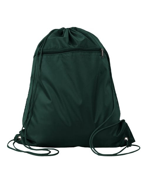 Q-Tees Polyester Drawstring Backpack Q135200
