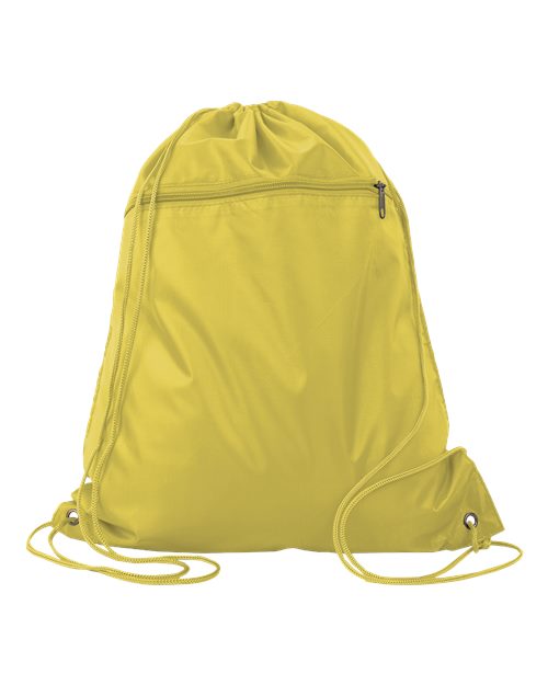 Q-Tees Polyester Drawstring Backpack Q135200