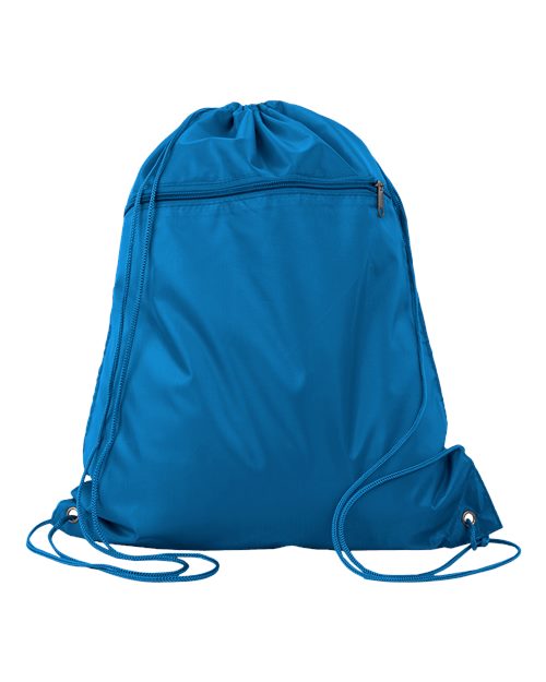 Q-Tees Polyester Drawstring Backpack Q135200