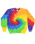 Colortone Unisex Tie-Dyed Fleece Crewneck Sweatshirt 8100
