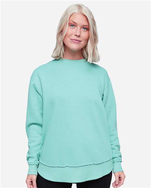 LAT Women's Weekend Fleece Crewneck Sweatshirt 3525