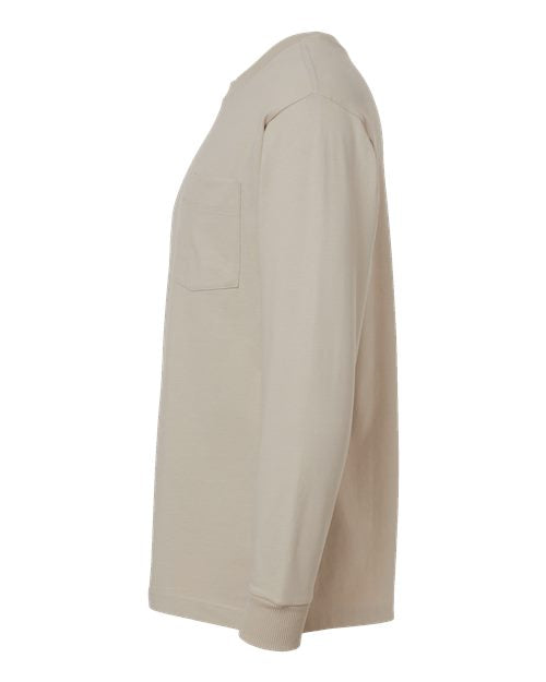 American Apparel Unisex Super Heavyweight Long Sleeve Pocket Tee 9410