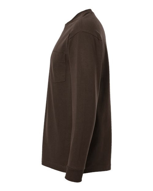 American Apparel Unisex Super Heavyweight Long Sleeve Pocket Tee 9410