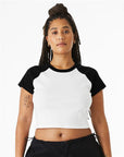 BELLA + CANVAS Women's Micro Rib Raglan Baby Tee 1201