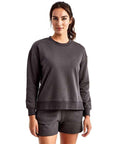 TriDri Women's Billie Side-Zip Crewneck Sweatshirt TD600