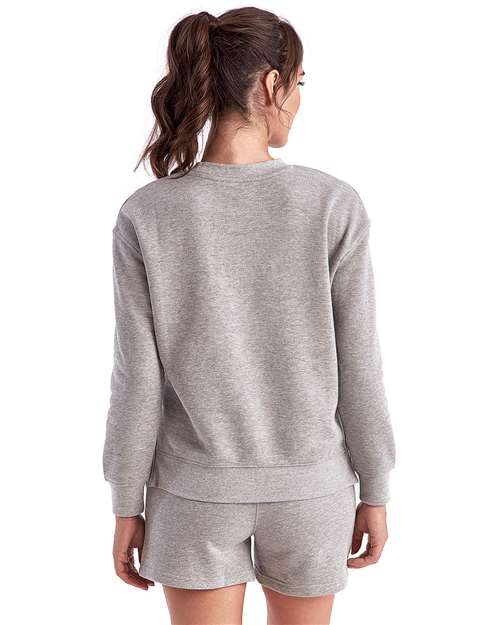 TriDri Women's Billie Side-Zip Crewneck Sweatshirt TD600